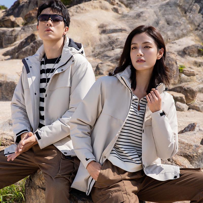 Зимняя вельветовая хлопковая одежда Ветрозащитная теплая куртка Для улицы Водонепроницаемая одежда для альпинизма Общественная куртка Мужская куртка