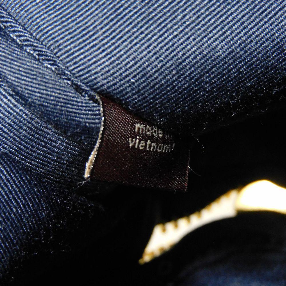 Used 9726 Stanton Crossbody Bag C8235 7921, Excellent Condition, Denim and Pebble Leather, All-Over Print Signature