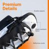 Reflective Cord Trim Sports Arm Bag Double Zipper Outdoor Pouch Reusable Wrist Pouch  Cycling
