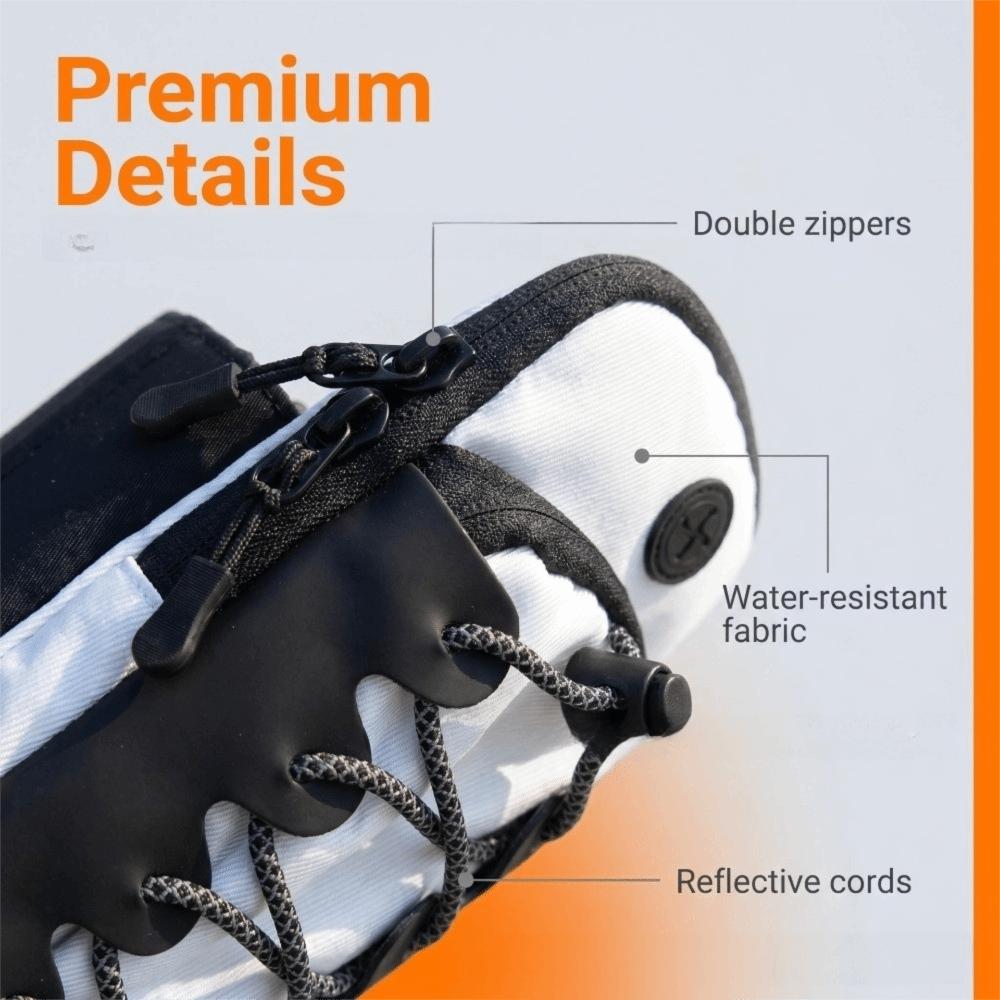 Reflective Cord Trim Sports Arm Bag Double Zipper Outdoor Pouch Reusable Wrist Pouch Cycling