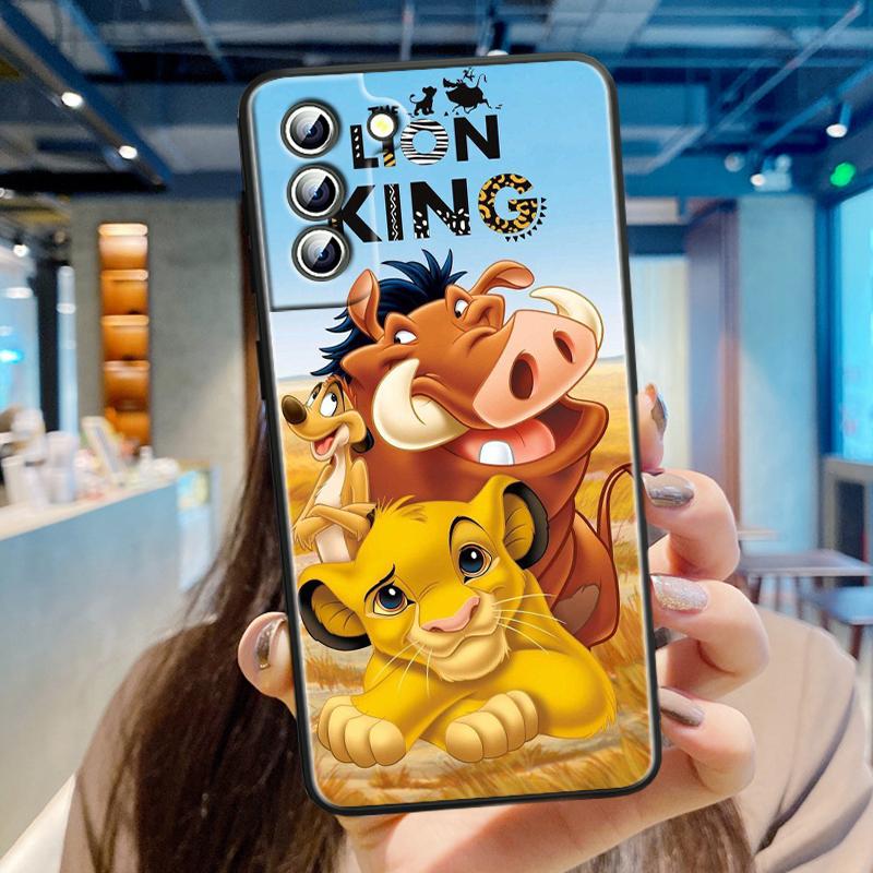 Аниме Король Лев для Samsung Galaxy S24 S23 S22 S21 S20 FE S10 S10E Plus Ultra Pro Lite 5G черный чехол для телефона из ТПУ
