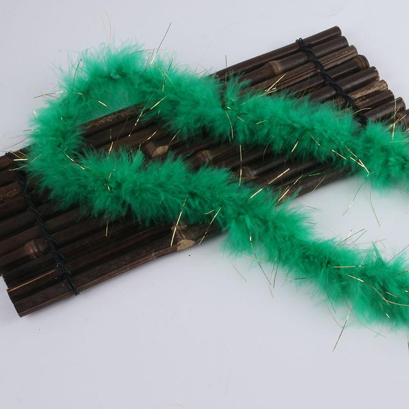 Цветные полоски перьев: Бархатные и золотые перья индейки для рождественского декора и подарков