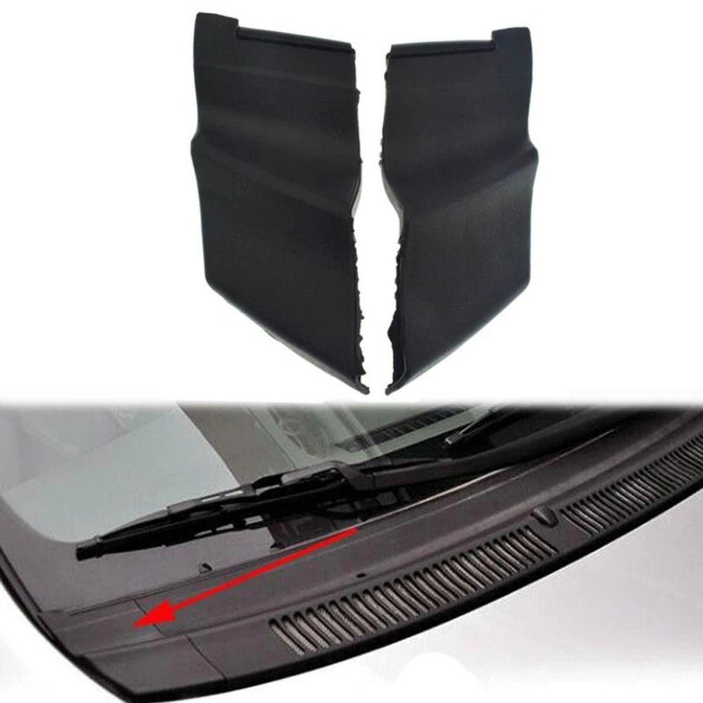 1 Pair Plastic Car Wrap Corner Trim Black Cowl Cover Trim for Toyota Yaris 4 Doors 2006-2010