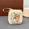 Cartoon Cute Capybara Small Coin Purse Fashion Waterproof Mini Storage Box Portable Wallet Mini Headphone Bag