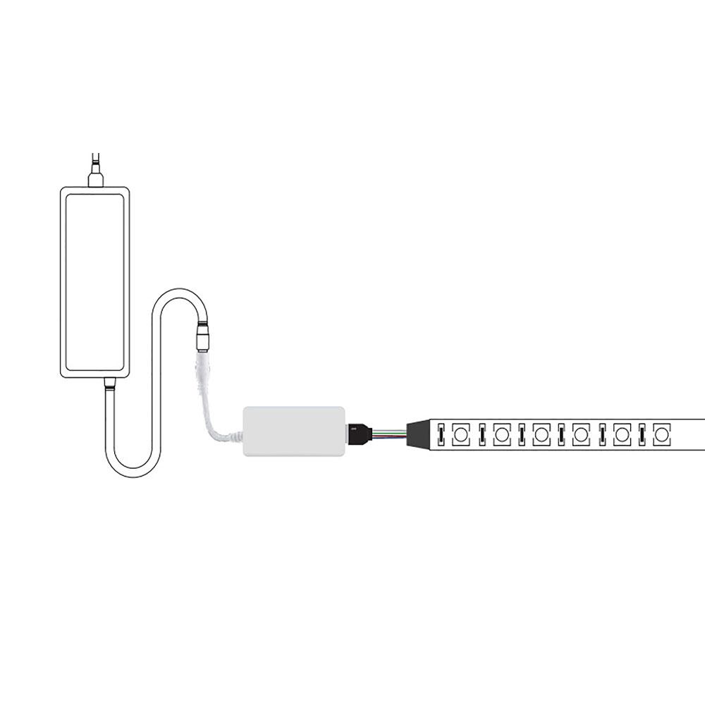 RGBW Свет Wifi Светодиодная лента Смарт-контроллер и 24-кнопочный пульт для дома