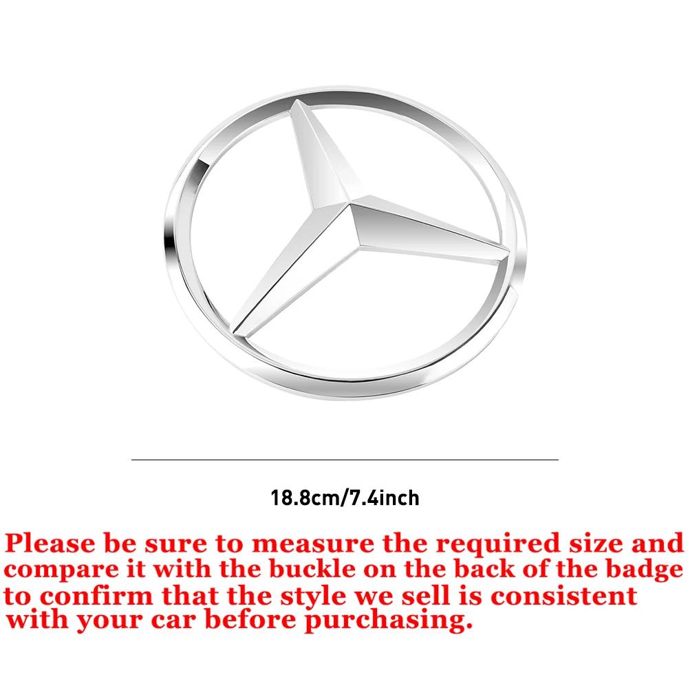 For Mercedes Benz Car Accessories Front Hood Grille Emblem Cover Auto Decoration Sticker for Mercedes Benz W204 W176 W212 A C E