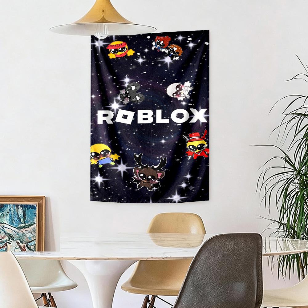 Roblox Wall Decor Tapestry Art For Pet Memorial Birthdaywedding Party Backdrop Family Gift