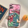 Токио Сакура вишневый цвет пейзаж Чехол Case Для iPhone 16 15 14 Pro Max 11 12 13 Pro Max Mini XR 16 15 Plus 16e Чехол для телефона