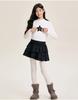 Girls' Half High Neck Long-Sleeved T-Shirt