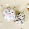 Cute Cartoon Bowknot Rabbit Pendant Keychain  Funny Car Keyring Exquisite Kawaii Backpack Decoration Accessories Gifts