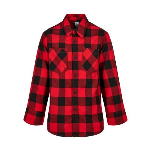 Urban Classics Boys Checked Flannel Shirt