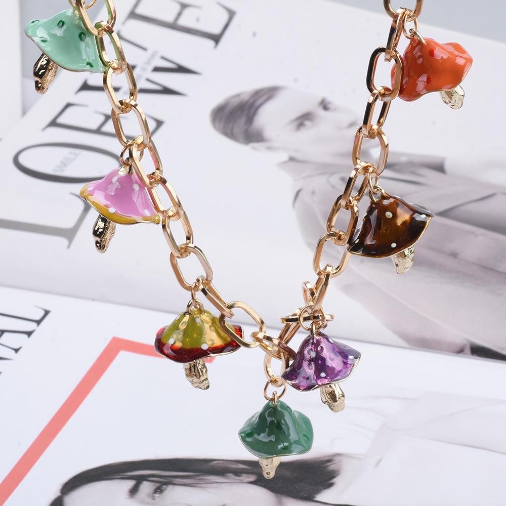 Экологически чистый сплав капающий гриб ожерелье гриб кулон