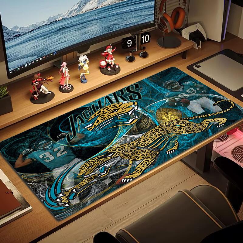 Jacksonville Jaguars Color Mouse Pad Large Gaming Table Cushion Non-slip Laptop Tablet Big Mousepad XXL Mat Mini PC Playmat With Lock edge