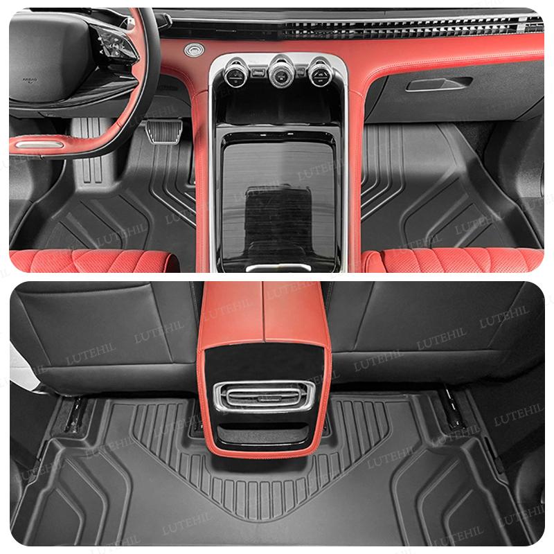 LUTEHIL For EXEED RX 2023-2024 All-Weather TPE Floor Mat Trunk Mat Full Set Carpet Cover Auto Interior Protector Accessories