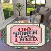 Onepunch Man Round Area Rug Carpet Rug For Living Room Bedroom Sofa Playroom Decor Nonslip Floor Mat