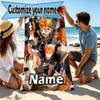 Custom Name Personalized Haikyu Print Beach Towel, for Trip Camping Beach Party Home Decor, Birthday Gift for Family & Friends