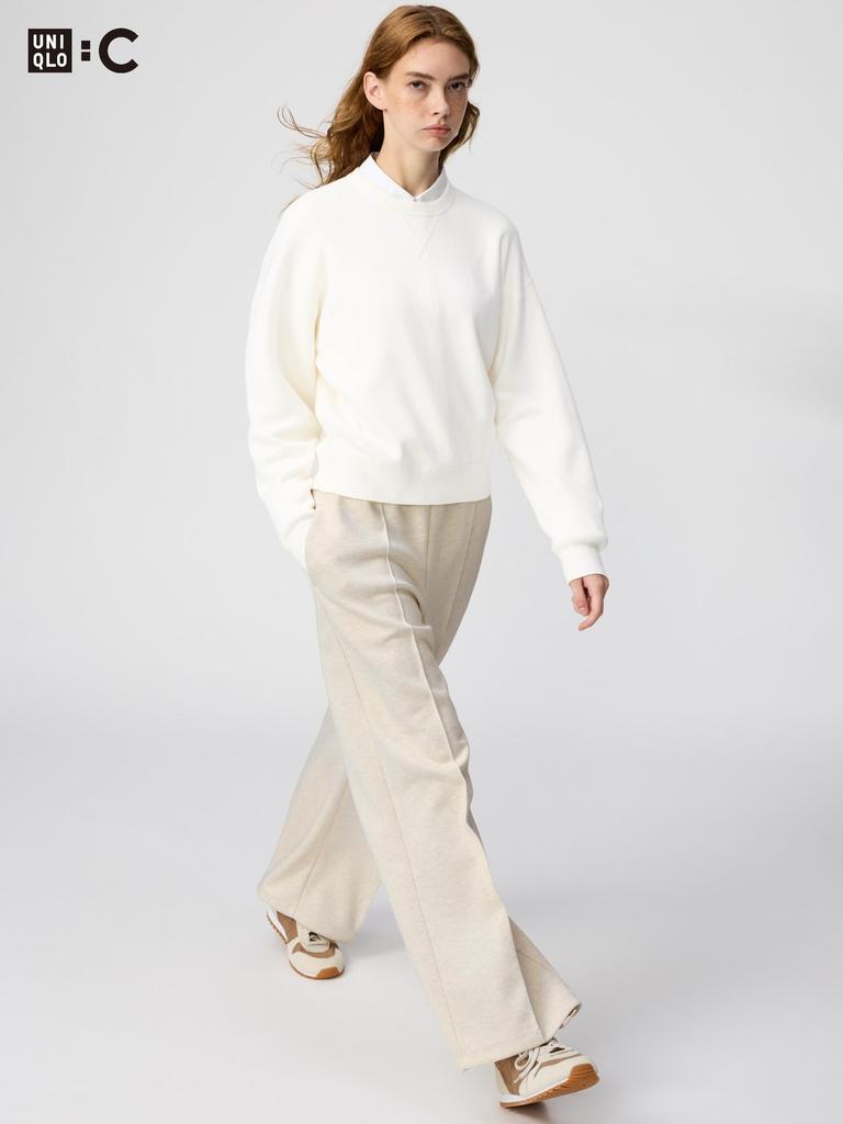 Uniqlo Япония Свитшоты Прямые Брюки Длинные