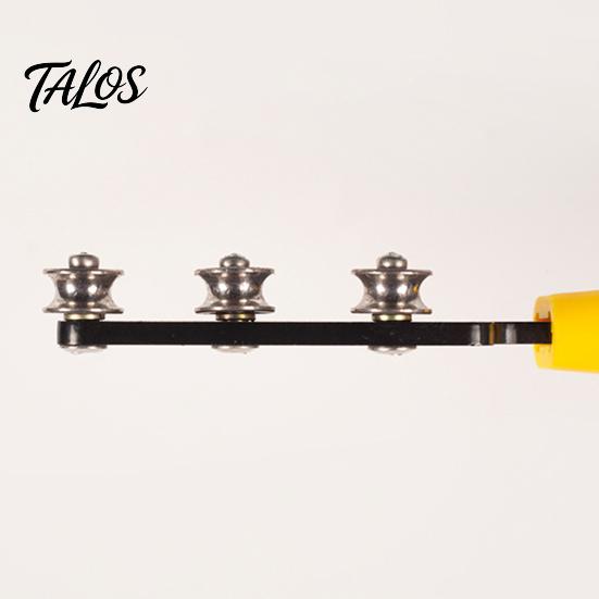 Heavy Duty Wire Roller Straightener, Wrapping Tool, Metal Manual Electrical Box Cable Routing Tool Terminal Paralleling Tubing Straightener for Copper