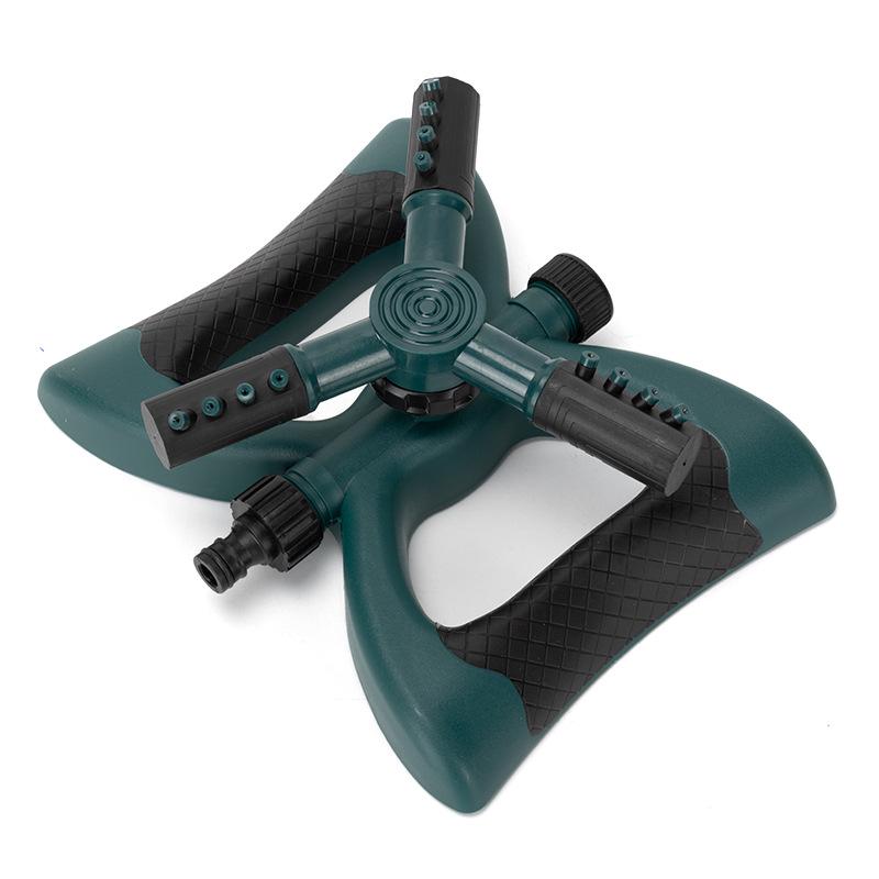 Вращающаяся на 360° трехсторонняя садовая дождевальная головка для полива газона