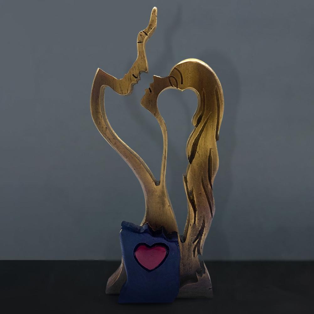 Пара украшений из смолы, украшения на день святого Валентина, форма любви, украшения для дома, пара поцелуев, украшение из смолы, подарок на день Святого Валентина