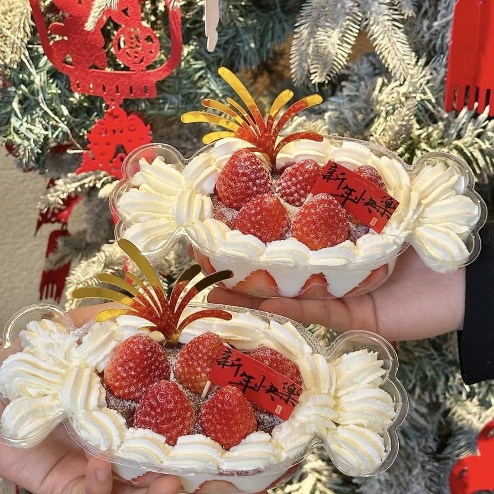 10 шт. Прозрачная коробка для торта в форме конфеты, пластиковая герметичная коробка для фруктовых салатов с крышкой, подарочная коробка, прозрачная коробка для десертов