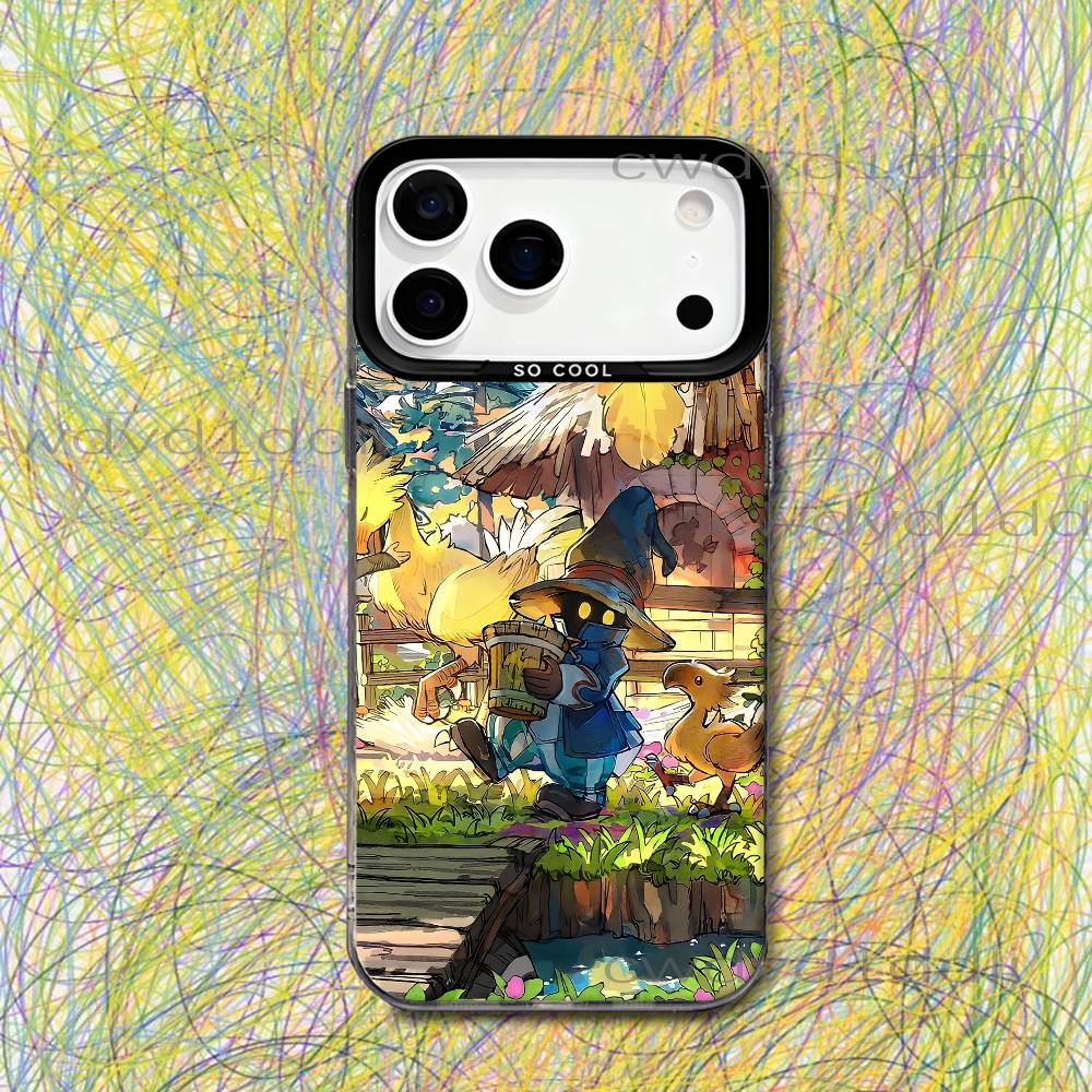 Vivi F-Final Fantasy VI Phone Case For iPhone 17,16,15,14,13,12,11,X,8,7,Pro,Max,Plus,SE4,Air,Mini IMD Gray Hard Matte