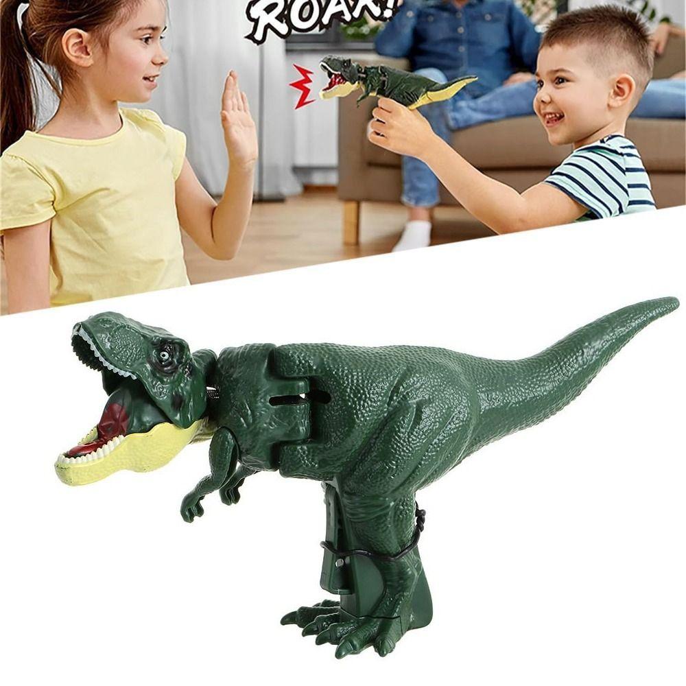 Ручной прессованный динозавр, игрушка, движение головы, имитация исследующих женщин-динозавров