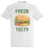 Fresh Tasty T-Shirt Burger Barbecue Pixel Retro Arcade Hamburger Chef Bun