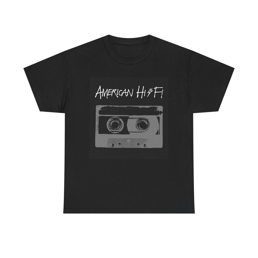 Американская Hi-Fi Рубашка Ретро Мерч Группы 90-х Винтажный Рок Панк Унисекс Тяжелый Хлопок Унисекс Футболка