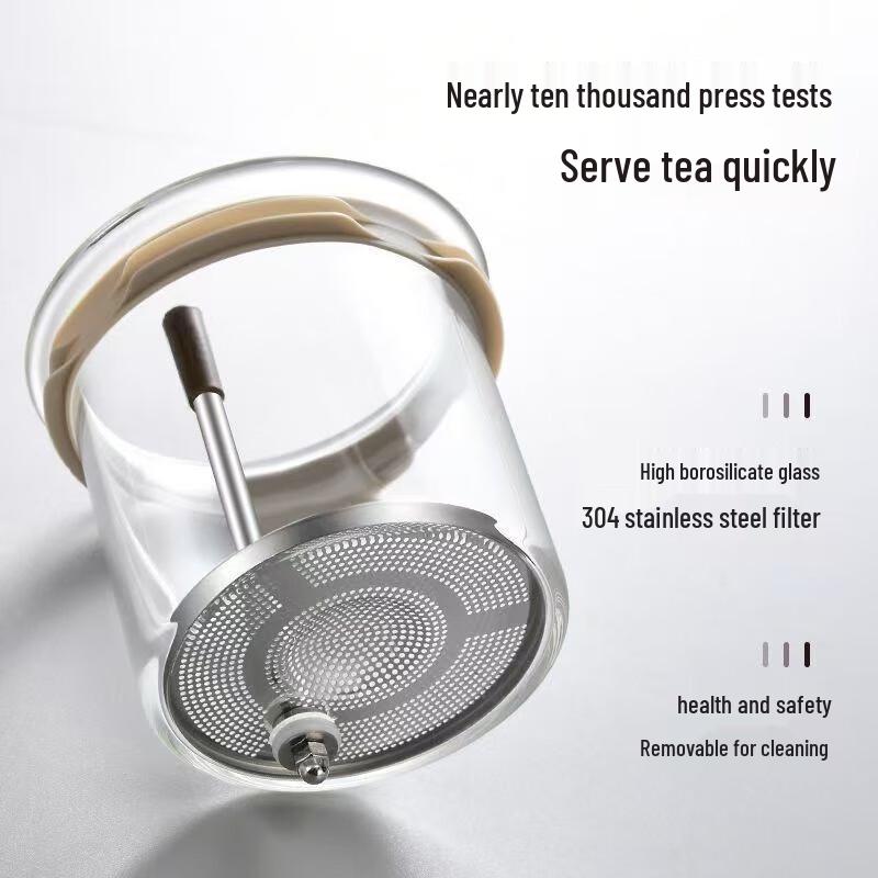Mr. Jian Heat-Resistant Glass Teapot with Tea-Water Separator