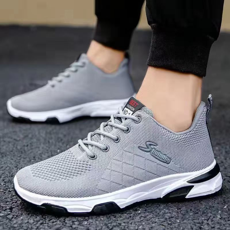 Spring New Men's Shoes Breathable Shoes Trendy Casual Sports Shoes Net Cloth Shoes Outdoor Running Shoes