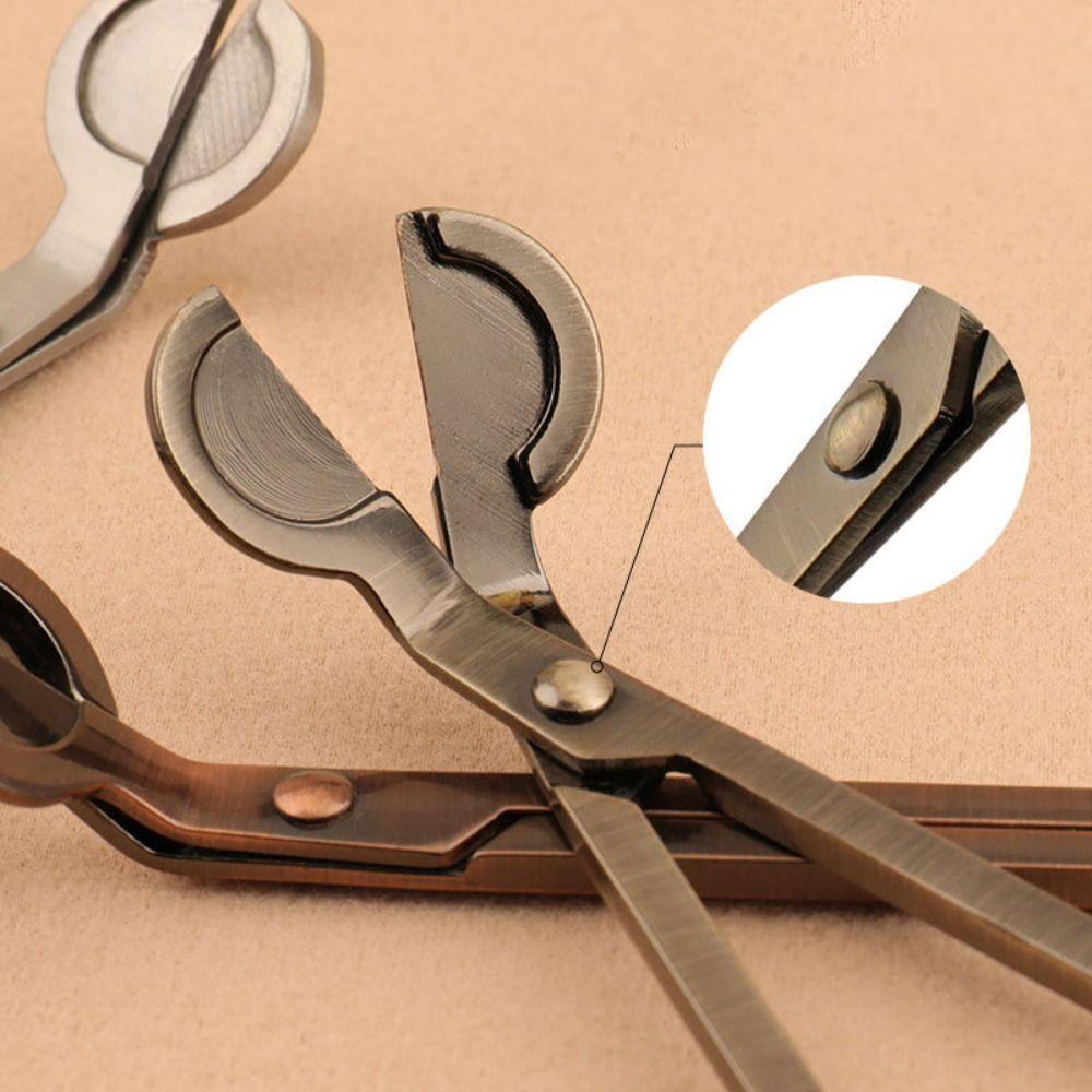 Multi-color Candle Wick Trimmer Straight Handle Stainless Steel Candle Accessories Candle Tools