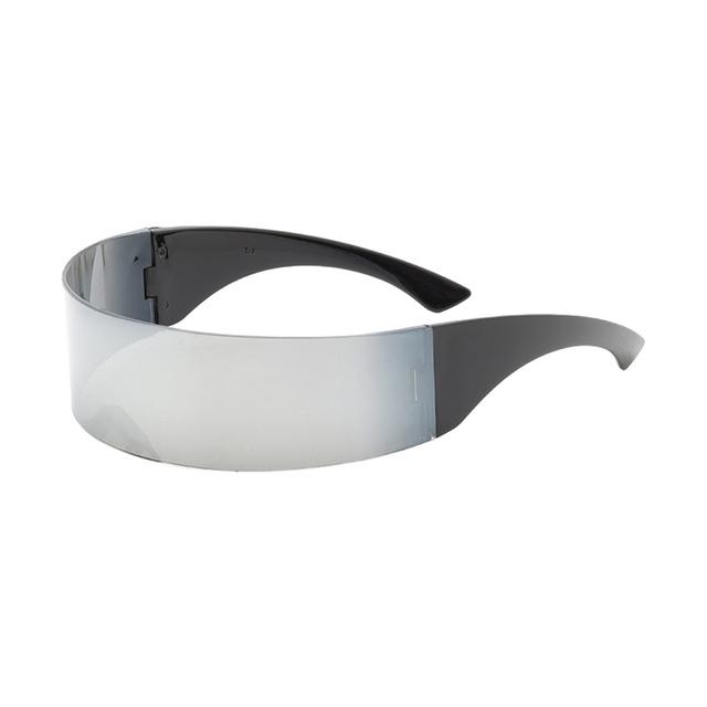 Новые солнцезащитные очки, очки для велоспорта, очки с повязкой на голову, большое зеркало, модные вечерние крутые разноцветные очки