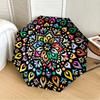 1pc Colorful Mandala Pattern Automatic Folding Umbrella, Heavy-Duty 8-Rib Construction, Perfect for Everyday yy251114153