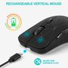 Bluetooth Wireless Mouse Rechargeable Dual Mode 3 Adjustable DPI 6 Buttons Ergonomic Optical Gaming Mouse for PC Computer Laptop
