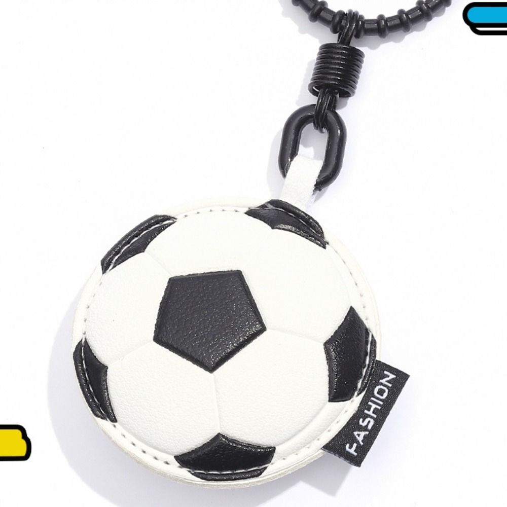 Volleyball Rugby Football Pendant Basketball Car Key Ring Fashion Ball Leather Keychain  Women Men