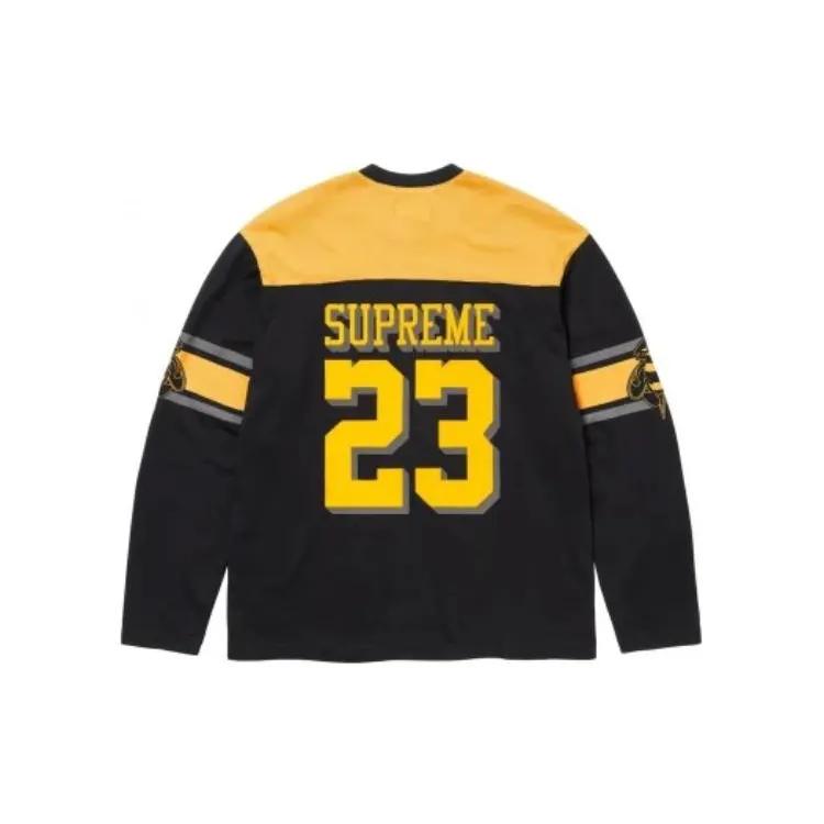 Supreme Bumblebee L / S Football Top (Unisex) Soccer Jerseys SUP FW23 189