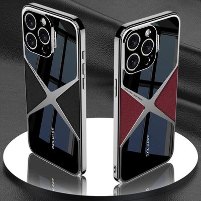 2024 Новый модный чехол из гальванизированной кожи для iPhone 14 15 ProMax, ультратонкий защитный чехол с защитой от падений и износа
