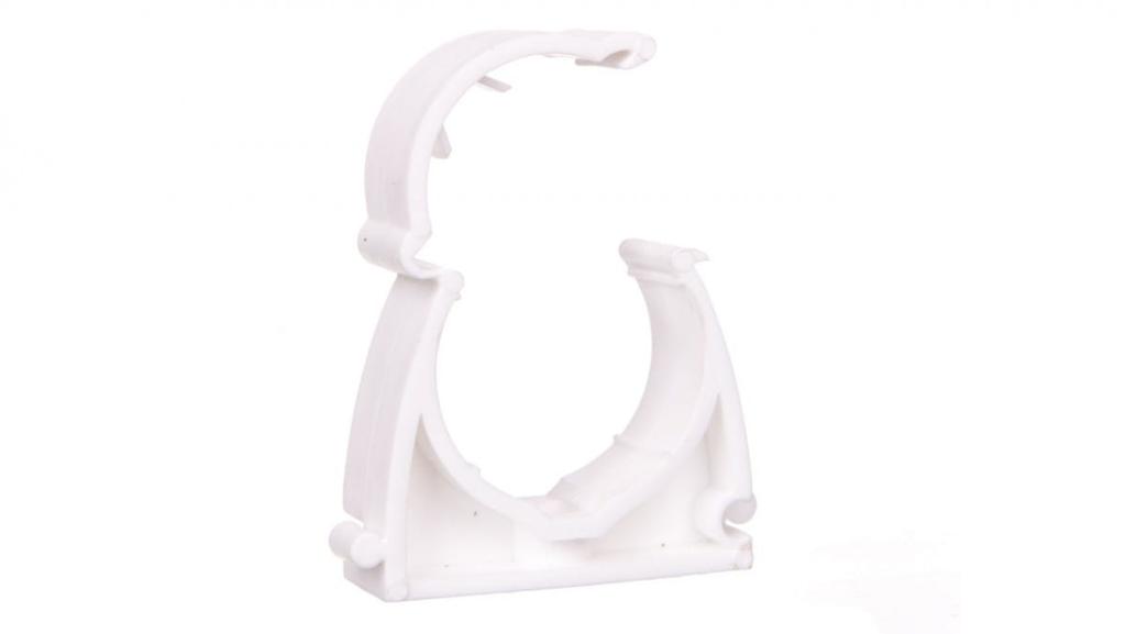 Uchwyt Zamknięty Do Rur 32Mm Biały Uz 32 10501 /100Szt./