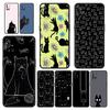 Phone Case For OnePlus 11 10 9 Pro 9T 12R 10R 9R 9RT 10T 8T 8 7 6T 7T Nord 2T CE 2 5G N200 N10 N100 Cover Black Cat Cartoon Cute