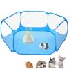 Portable Pet Fence Folding Breathable Cage Playpen for Kitten Hamster Hedgehog Small Animals Rabbit Guinea Pig Waterproof Mat
