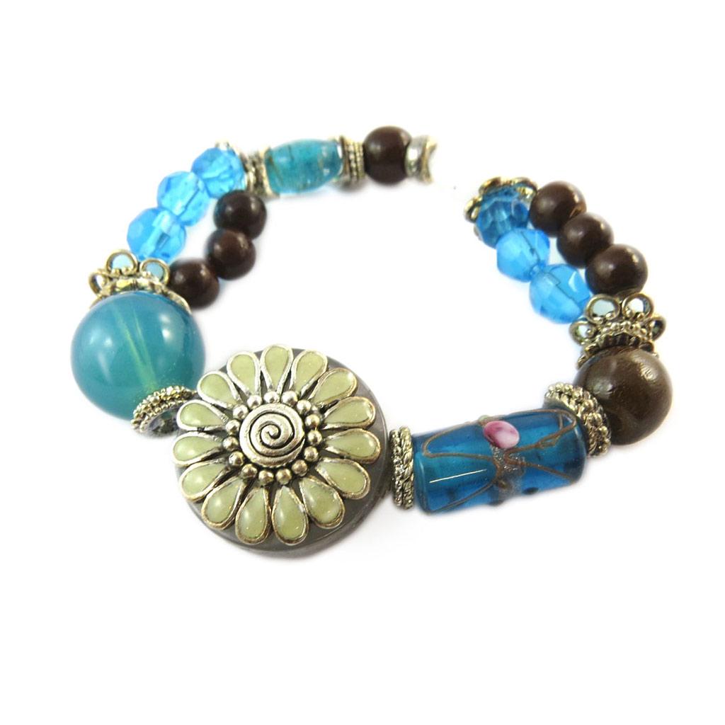 Les Trésors De Lily [E0470] — Синий дизайнерский браслет «Душка».