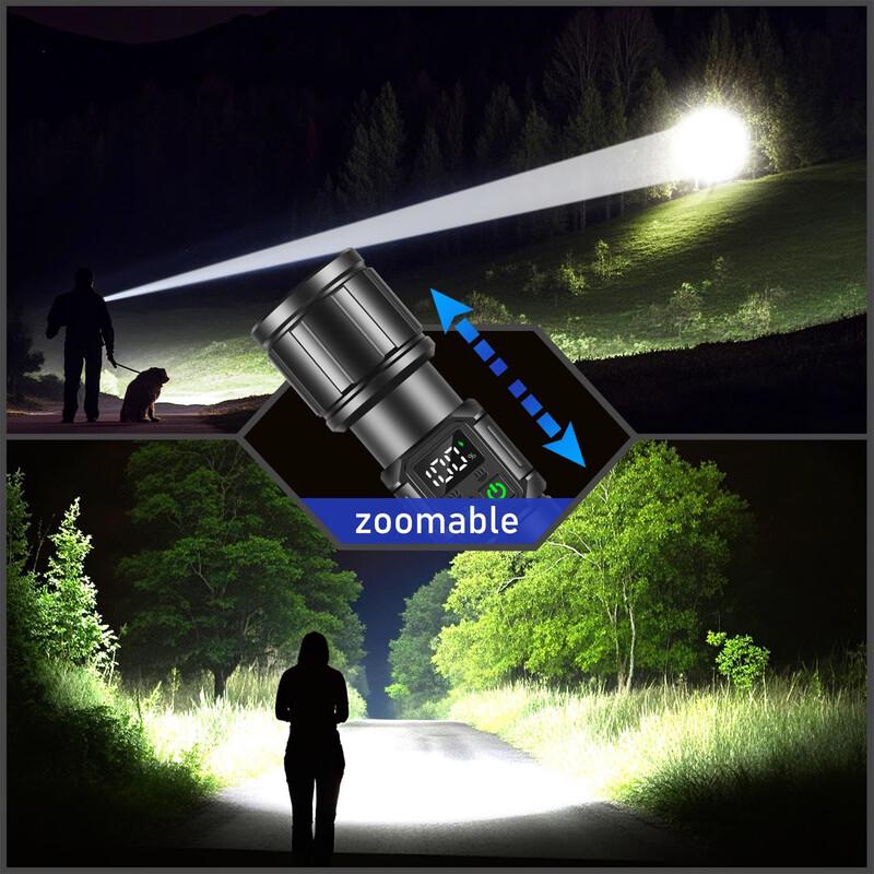 Мощный белый лазерный зум-фонарик "Сильный Волк"