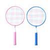 Kids Badminton Racket Set Ages 3-12 Lightweight Aluminum Alloy Racquet With 5 Shuttlecocks Blue/Pink Options