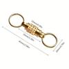 NEW Brasss Quick Release Keyring EDC Connecting Buckle Double Headed Quick Pull Buckle 360 Rotating Buckle Mountaineering Buckle