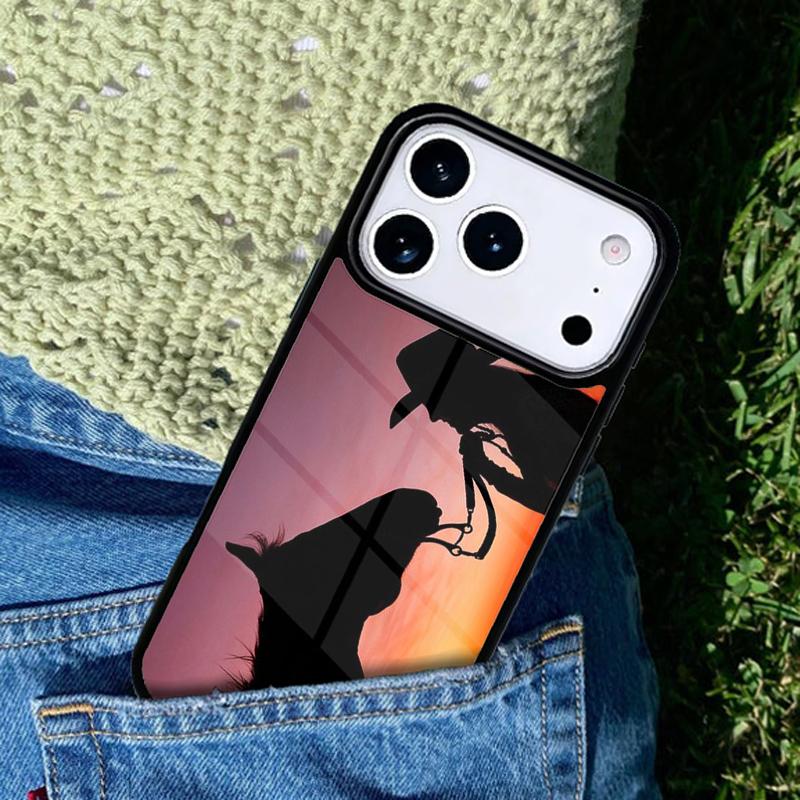 Rodeo Cowboy Gloves Cowgirl Boots Phone Case For iPhone 17 AIR 16 Pro Max 15 14 Pro 11 12 13 Shockproof Silicone Cover