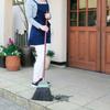 Azuma Compo-Niwaniwa Long Handle Outdoor Broom, 27cm Bristles, 129cm Total Length, Moderately Flexible for Easy Sweeping, Mixed Bristles 177