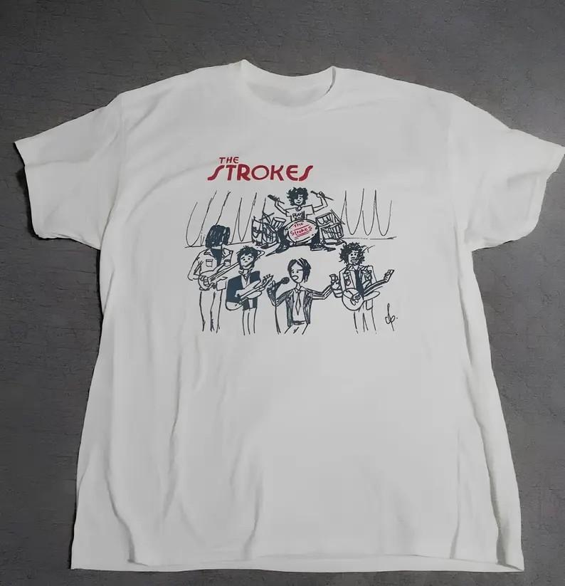 The Strokes band Tour Rare Tee Shirt Size S-4XL Classic