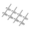 4PCS 4in Dock Cleat 316 Stainless Steel High Polished Boat Mooring Cleat for Yacht Ship Marine Desk