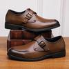Классический бренд Мужская кожаная повседневная обувь Ретро броги Офисная мужская деловая обувь Британский стиль Большой размер 38-48